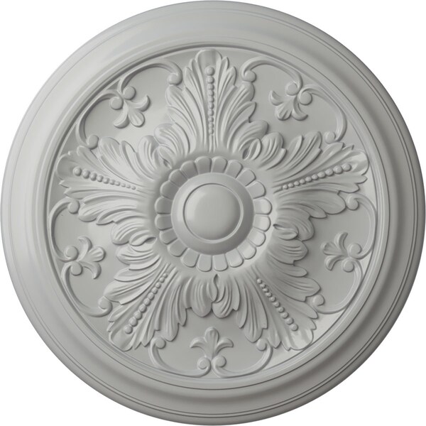 Ekena Millwork Vienna Ceiling Medallion (Fits Canopies up to 3 1/4"), Hand-Painted Frost, 16 7/8"OD x 5/8"P CM17VIFRF - main